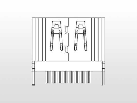 Female / 夾板式 / SMT TYPE